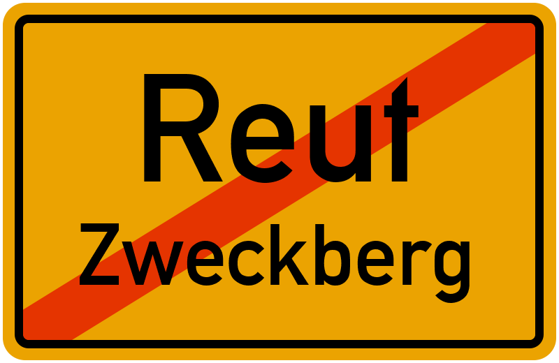 Ortsschild Reut