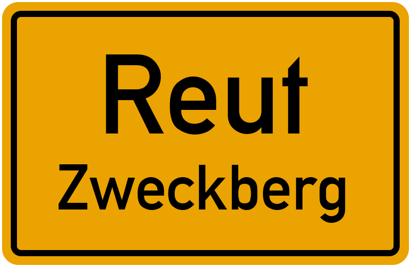 Ortsschild Reut
