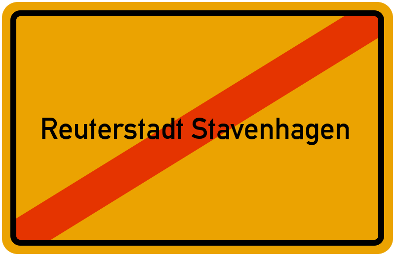 Ortsschild Reuterstadt Stavenhagen