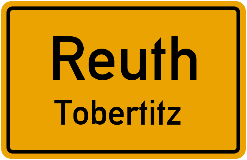Ortsschild Reuth