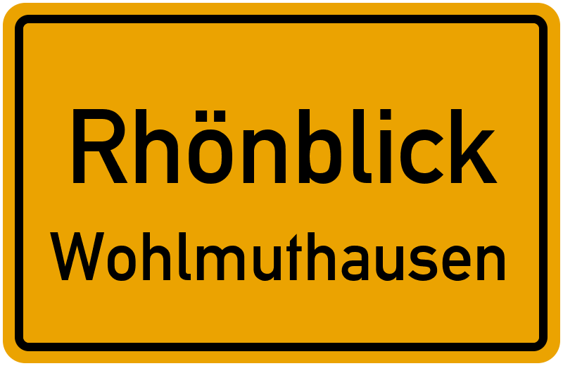 Ortsschild Rhönblick