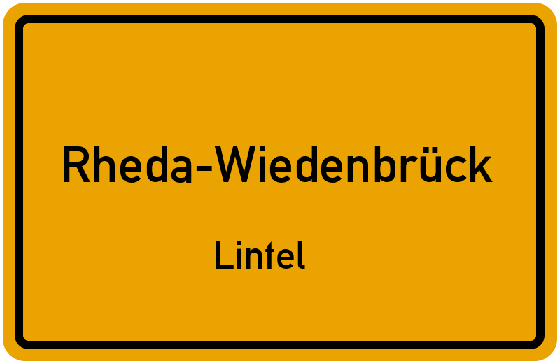 Ortsschild Rheda-Wiedenbrück