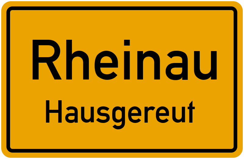 Ortsschild Rheinau