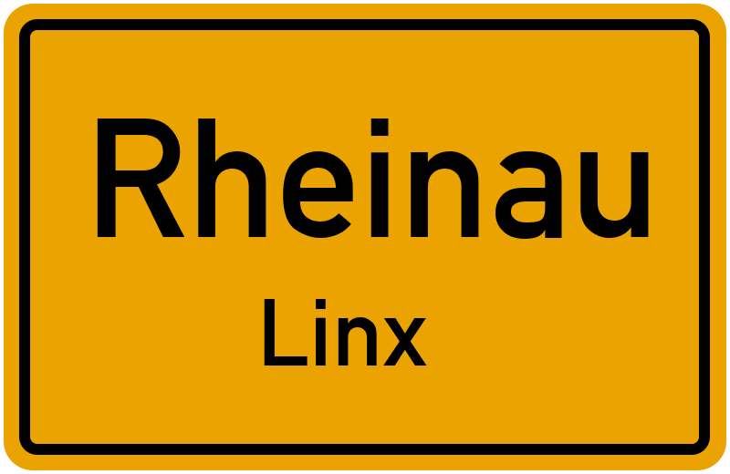 Ortsschild Rheinau