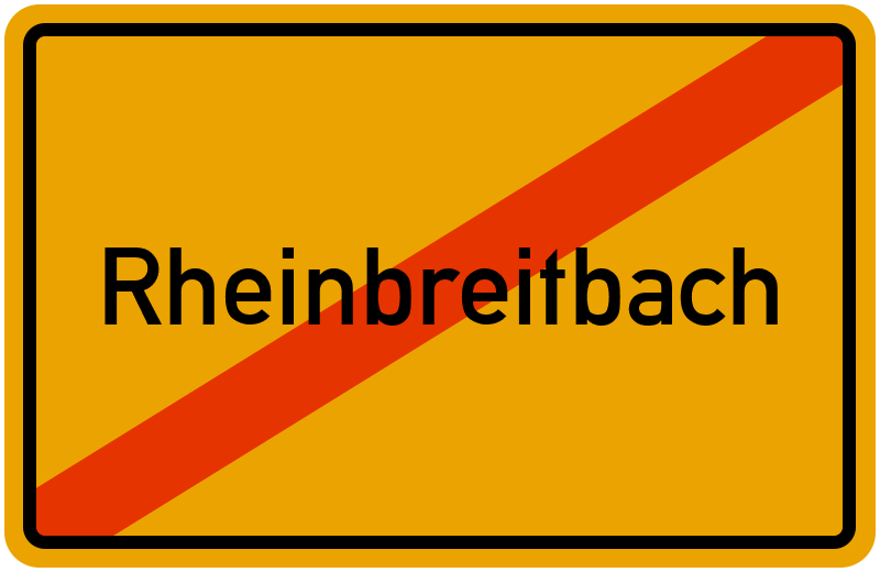 Ortsschild Rheinbreitbach