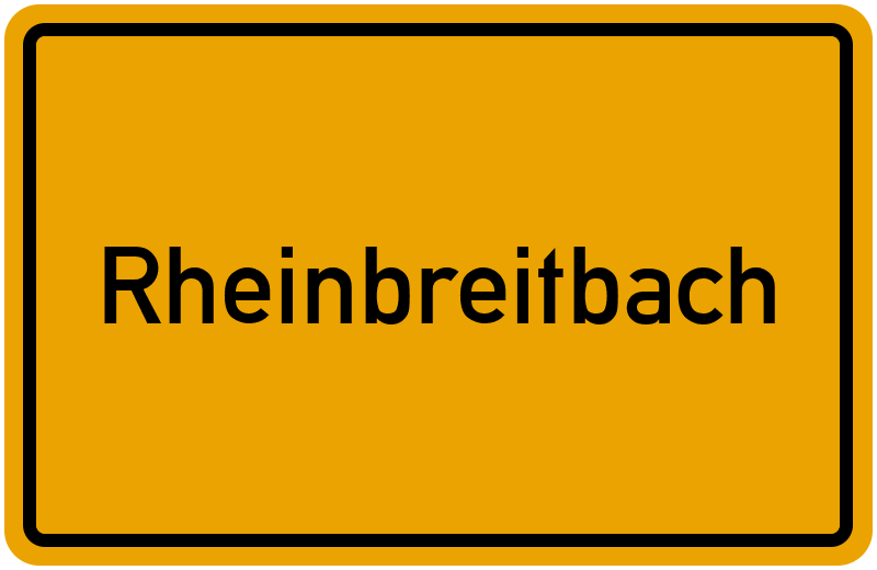 Ortsschild Rheinbreitbach