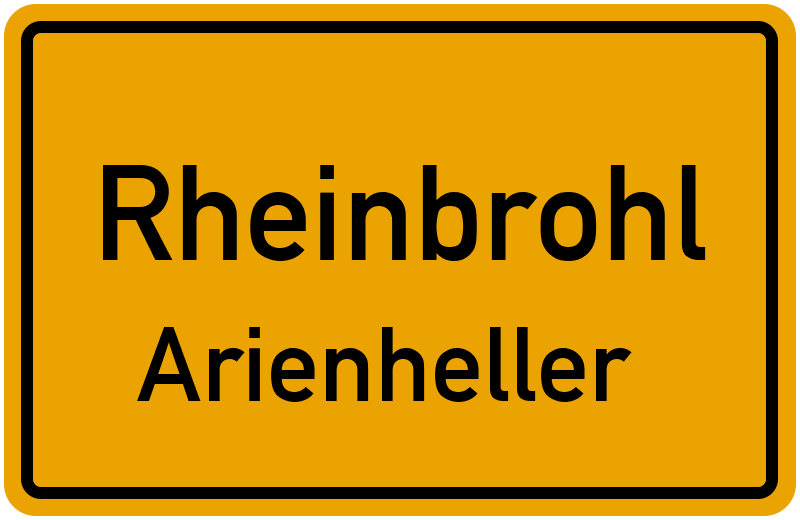 Ortsschild Rheinbrohl