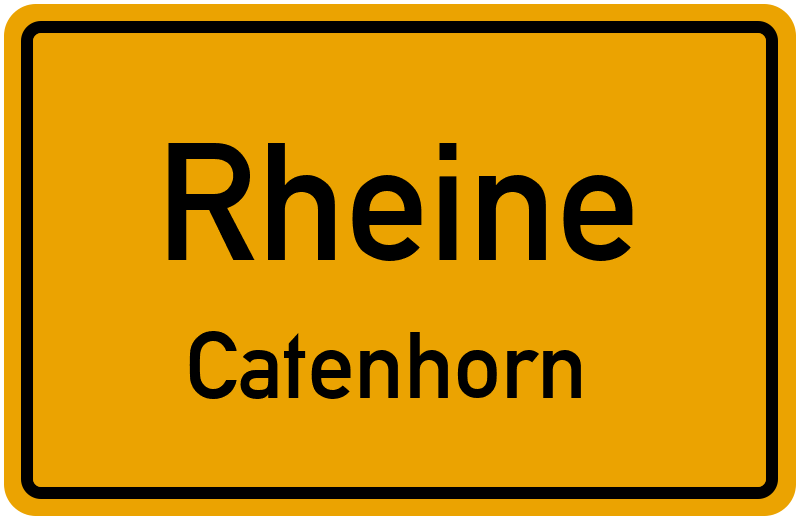 Ortsschild Rheine