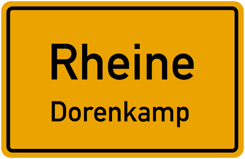 Ortsschild Rheine