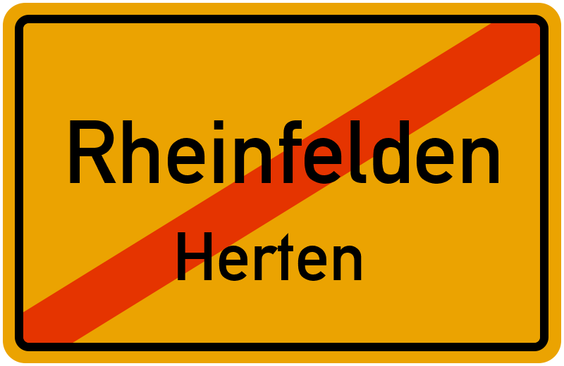 Ortsschild Rheinfelden