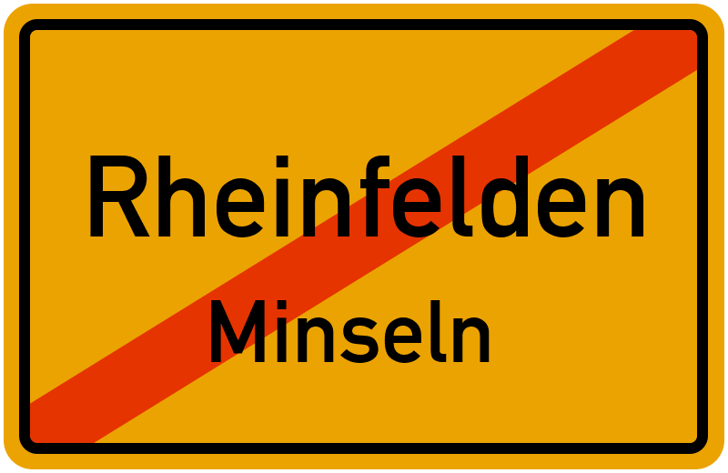 Ortsschild Rheinfelden