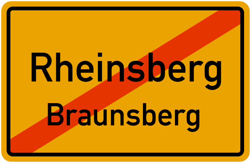Ortsschild Rheinsberg
