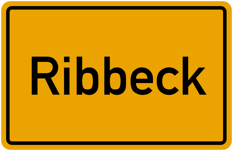 Ortsschild Ribbeck