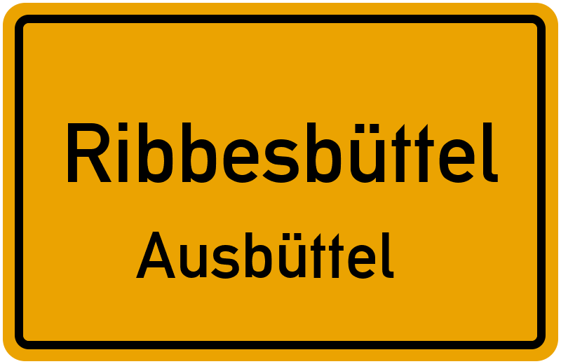 Ortsschild Ribbesbüttel