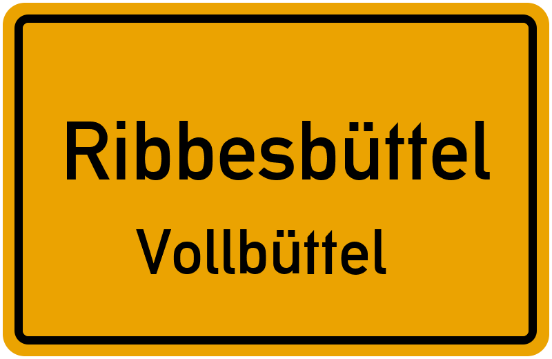 Ortsschild Ribbesbüttel
