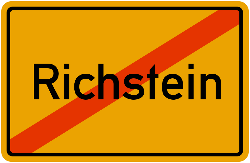 Ortsschild Richstein
