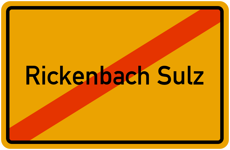 Ortsschild Rickenbach Sulz