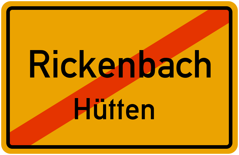 Ortsschild Rickenbach