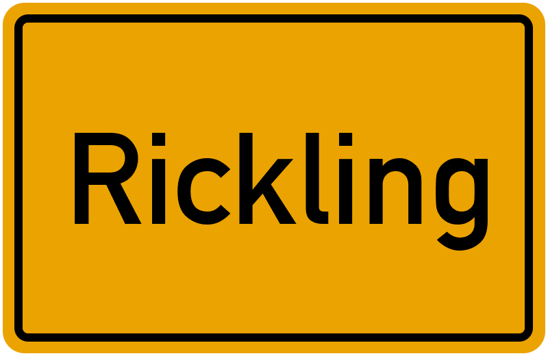 Ortsschild Rickling