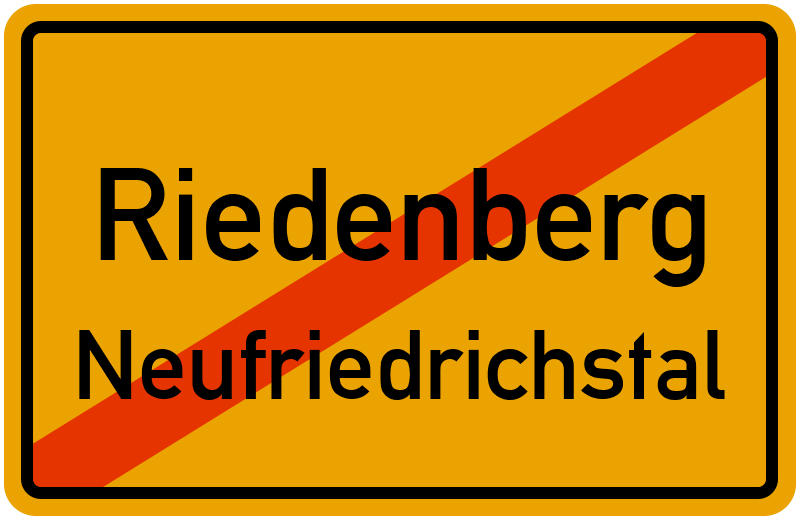 Ortsschild Riedenberg