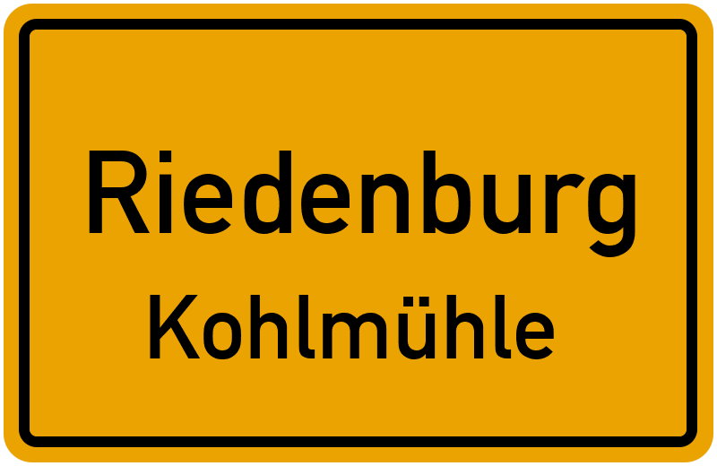Ortsschild Riedenburg