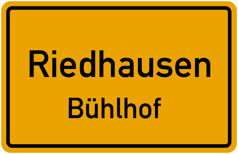 Ortsschild Riedhausen