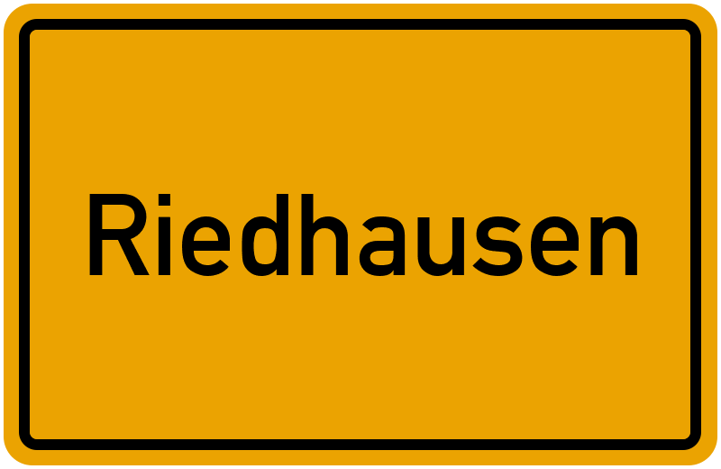 Ortsschild Riedhausen