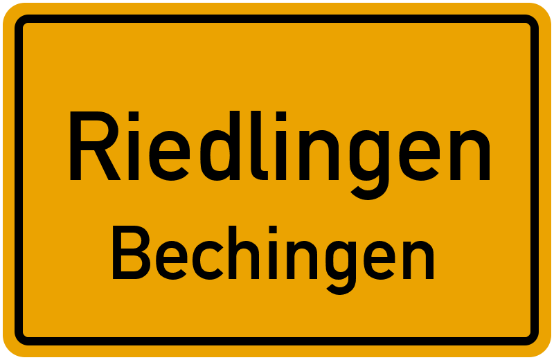 Ortsschild Riedlingen