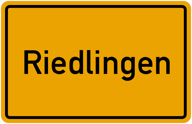 Ortsschild Riedlingen