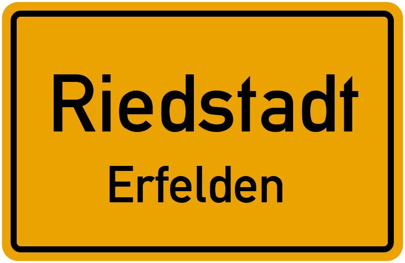 Ortsschild Riedstadt