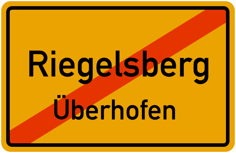 Ortsschild Riegelsberg