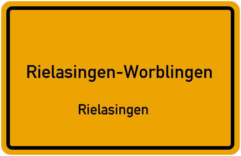 Ortsschild Rielasingen-Worblingen
