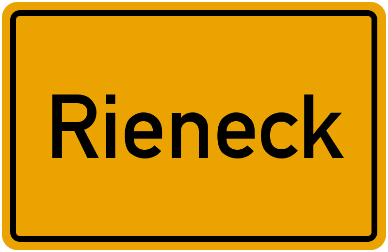Ortsschild Rieneck