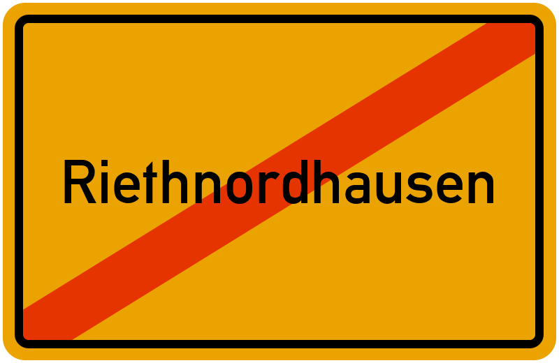 Ortsschild Riethnordhausen