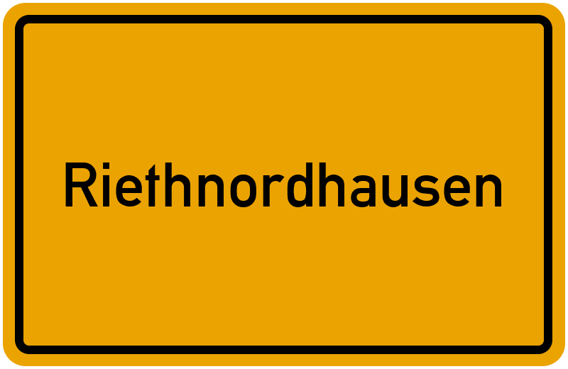 Ortsschild Riethnordhausen