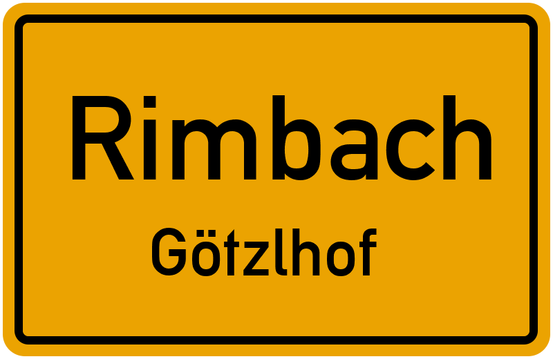 Ortsschild Rimbach