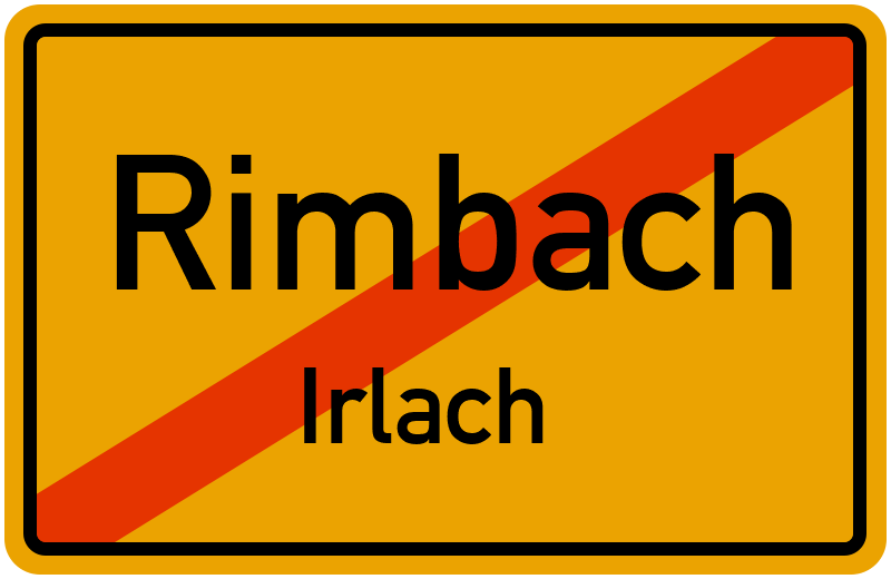 Ortsschild Rimbach