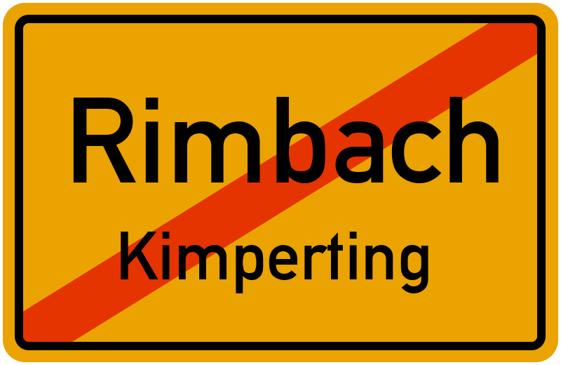 Ortsschild Rimbach