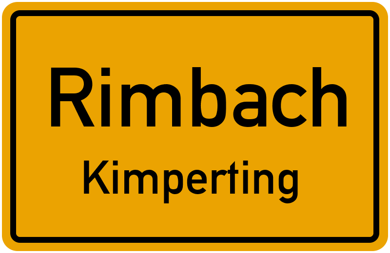 Ortsschild Rimbach