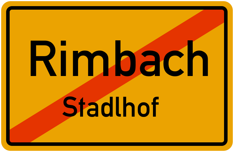 Ortsschild Rimbach