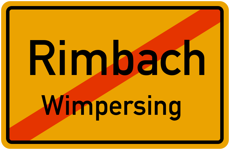 Ortsschild Rimbach
