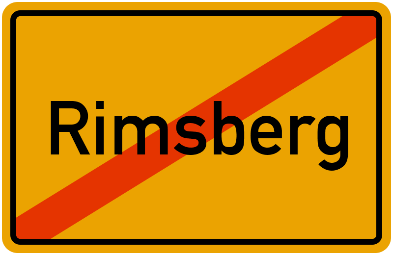 Ortsschild Rimsberg