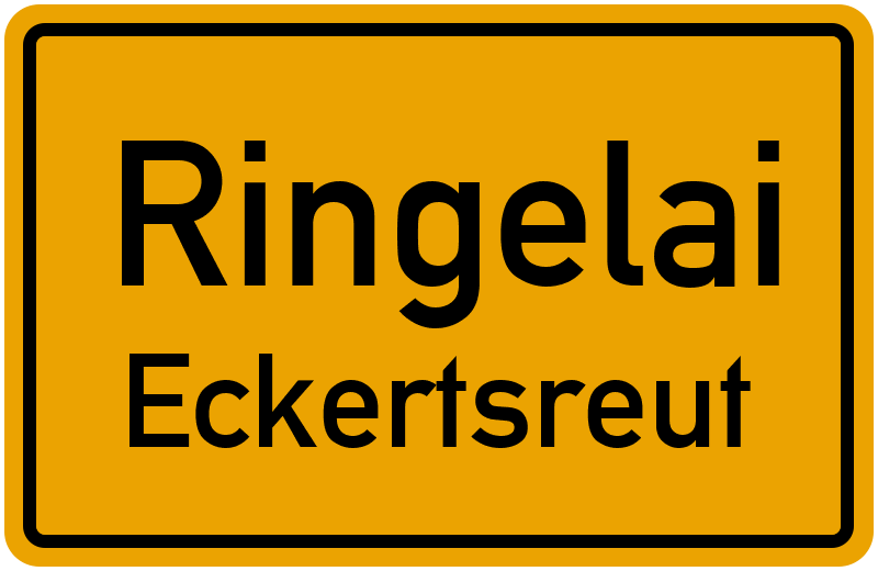 Ortsschild Ringelai