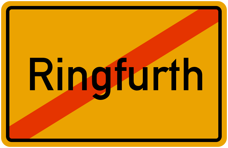 Ortsschild Ringfurth