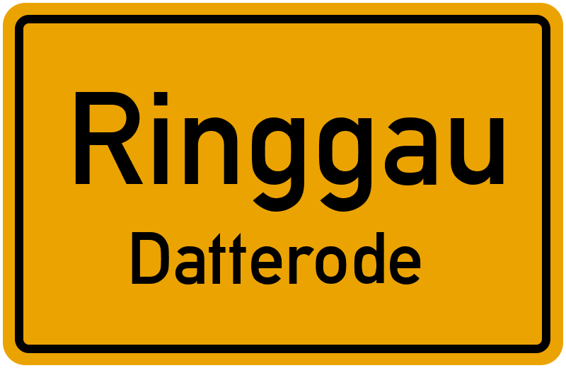 Ortsschild Ringgau