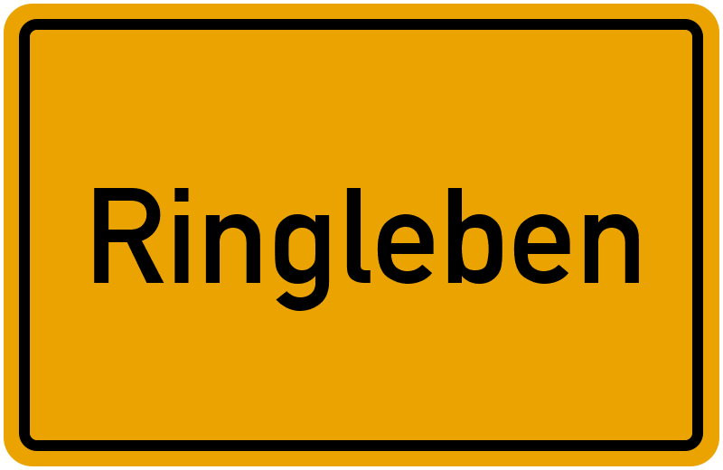 Ortsschild Ringleben