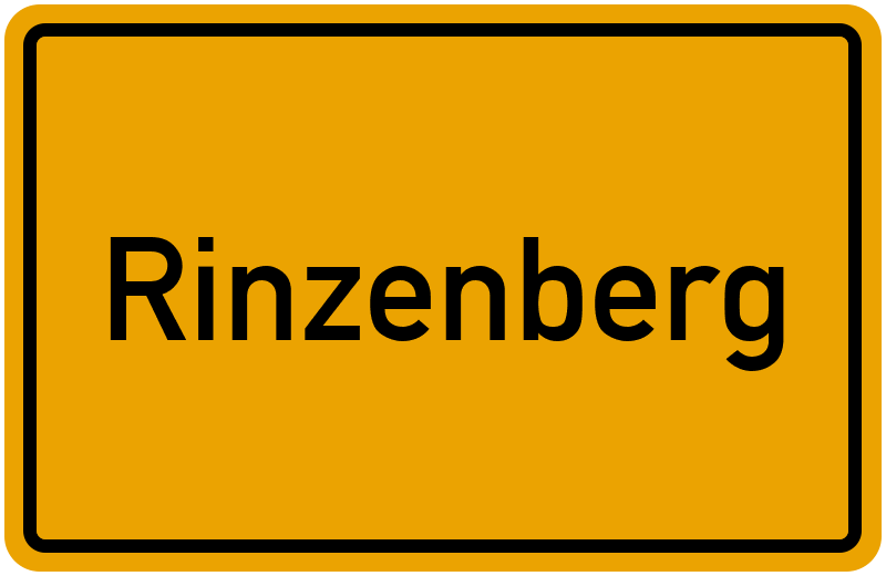 Ortsschild Rinzenberg
