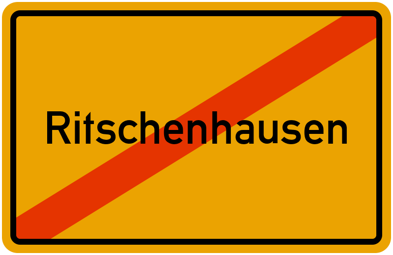 Ortsschild Ritschenhausen