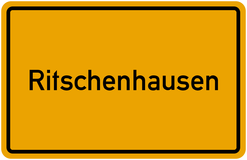Ortsschild Ritschenhausen