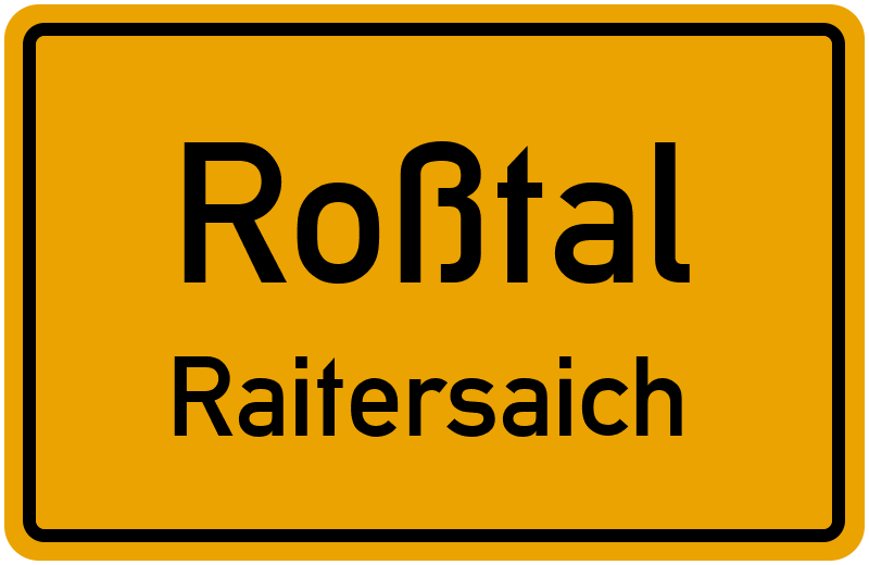 Ortsschild Roßtal